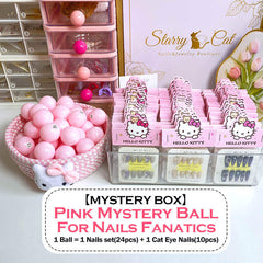【FOR NAILS FANATICS - MYSTERY BALL】1 Nails Set(24pcs)+1 Cat Eye Nails(10pcs) Handmade Press On Nails