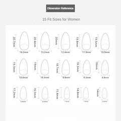 3D Black & White Grimace(Handmade press on nails)/10Pcs Almond Nails