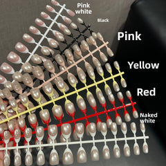French Cat Eye Presson on Nails 30Pcs Medium Almond Nails (All Size)