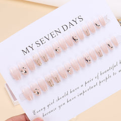 Purple Diamond(Handmade press on nails)/30Pcs Coffin Nails