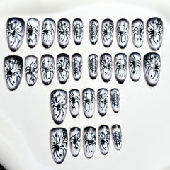 Comic Spider(Handmade press on nails)/10Pcs Almond Nails