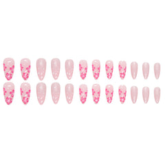 Sakura Press on Nails 24Pcs Medium Almond Nails