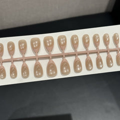 French Cat Eye Presson on Nails 30Pcs Medium Almond Nails (All Size)