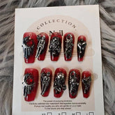 Gothic Style Skull Handmade press on nails