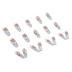 Mysterious Butterfly(Handmade press on nails)/24Pcs Ballerina Nails