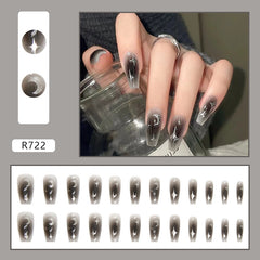 Stars And Moon(Handmade press on nails)/24Pcs Ballerina Nails