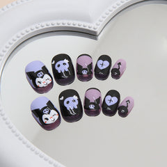 Coulomi(Handmade Press On Nails)/24Pcs Short Children Nails