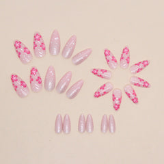 Sakura Press on Nails 24Pcs Medium Almond Nails