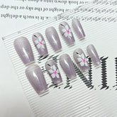 Starry Sky Flower(Handmade press on nails)/10Pcs Ballerina Nails