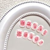 Spring Paradise(Handmade Press On Nails)/24Pcs Short Children's Nails