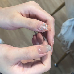 Butterfly(Handmade press on nails)/30Pcs Almond Nails