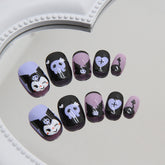 Coulomi(Handmade Press On Nails)/24Pcs Short Children Nails