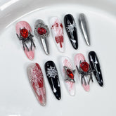 Bloody Spider Handmade press on nails
