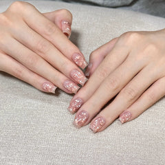 Love Bubbles Cat Eye(Handmade press on nails)/10Pcs Squoval Nails