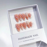 Gradient Butterfly Cat Eye(Handmade press on nails)/10Pcs Almond Nails