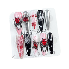 Bloody Spider Handmade press on nails