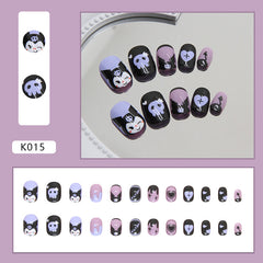 Coulomi(Handmade Press On Nails)/24Pcs Short Children Nails
