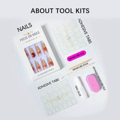 【MYSTERY NAILS BOX】Luxury Handmade Nails(10pcs) & Random Jewelry