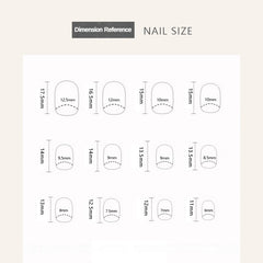 Line Dog(Handmade Press On Nails)/24Pcs Short Children Nails