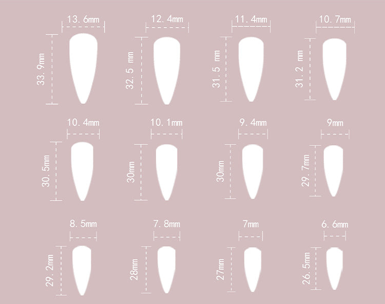 Zircon Cat Eye（Handmade press on nails）/10Pcs Stiletto Nails