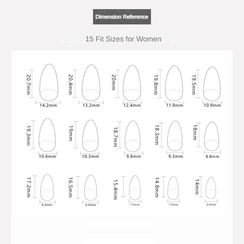 Elf Princess（Handmade press on nails）/10Pcs Almond Nails