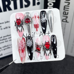 Bloody Spider Handmade press on nails