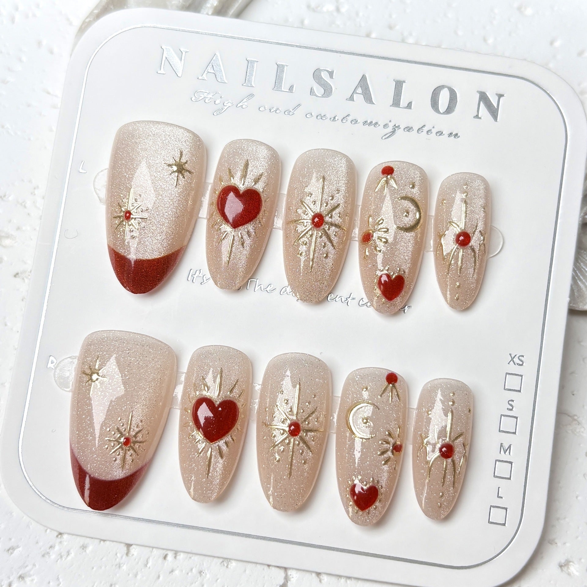 Greek Mythology Cat Eye（Handmade press on nails）/10Pcs Almond Nails