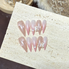 Aurora Cat & Cat / Dragon Claw（Handmade press on nails）/10Pcs Sharp Nails