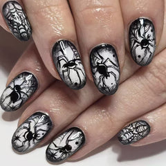 Comic Spider（Handmade press on nails）/10Pcs Almond Nails