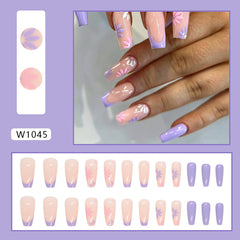 French Daisy（Handmade press on nails）/24Pcs Ballerina Nails