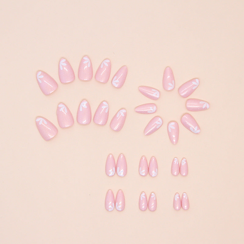 Cat Eye Flower（Handmade press on nails）/24Pcs Almond Nails