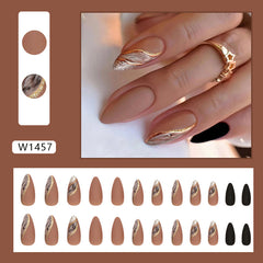 Gilded Lake Handmade press on Nails / 24Pcs Almond Nails