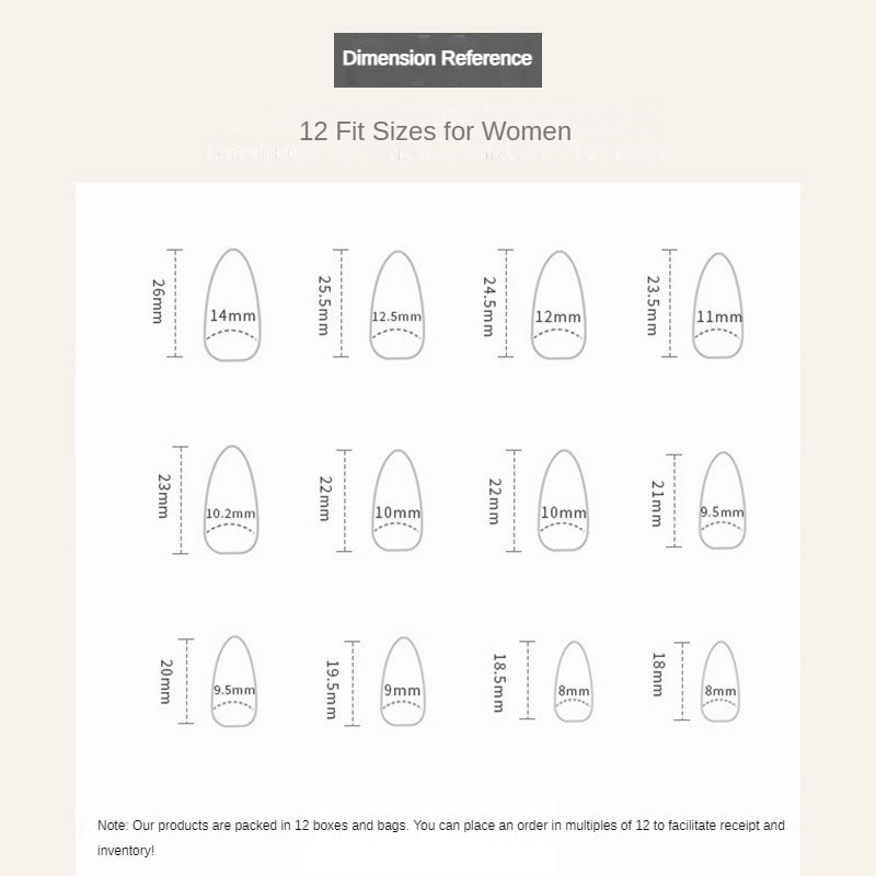 Christmas Eve（Handmade press on nails）/10Pcs Almond Nails