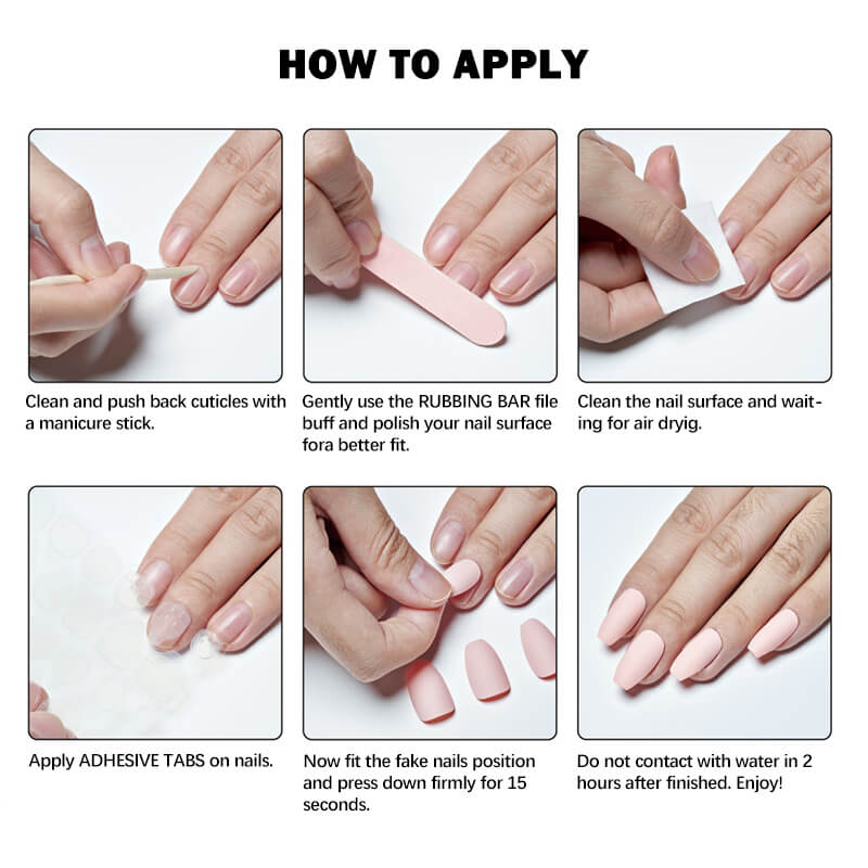 Moonlight Waltz（Handmade press on nails）/10Pcs Square Nails