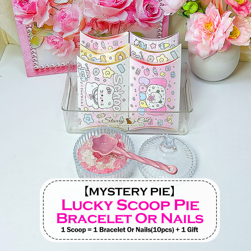 【MYSTERY PIE】1 Lucky Scoop = Random Number Pie（Inc Bracelet Or Nails + Gift）