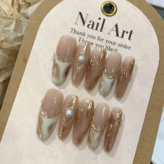 Maillard（Handmade Custom Nails）/10Pcs Mountain Peak Nails