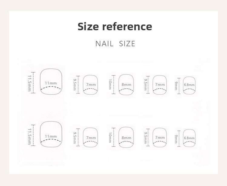 Polka Dot Stripe Kitty Diamond（Handmade Press On Nails）/10Pcs Short Children's Nails